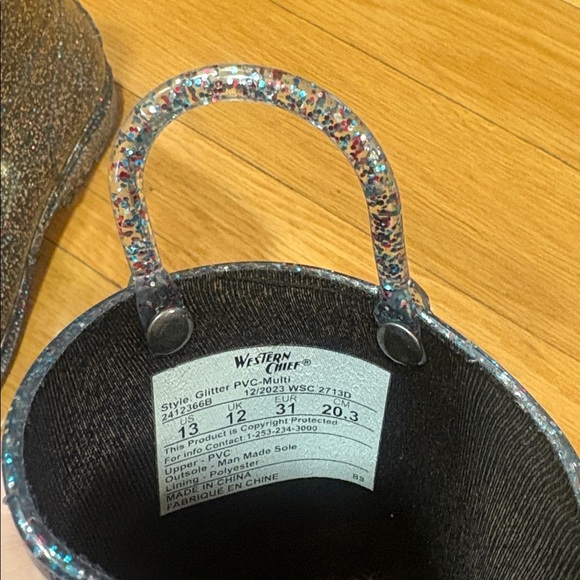 Western Chief Glitter Multicolor Rain Boots - Picture 3 of 4